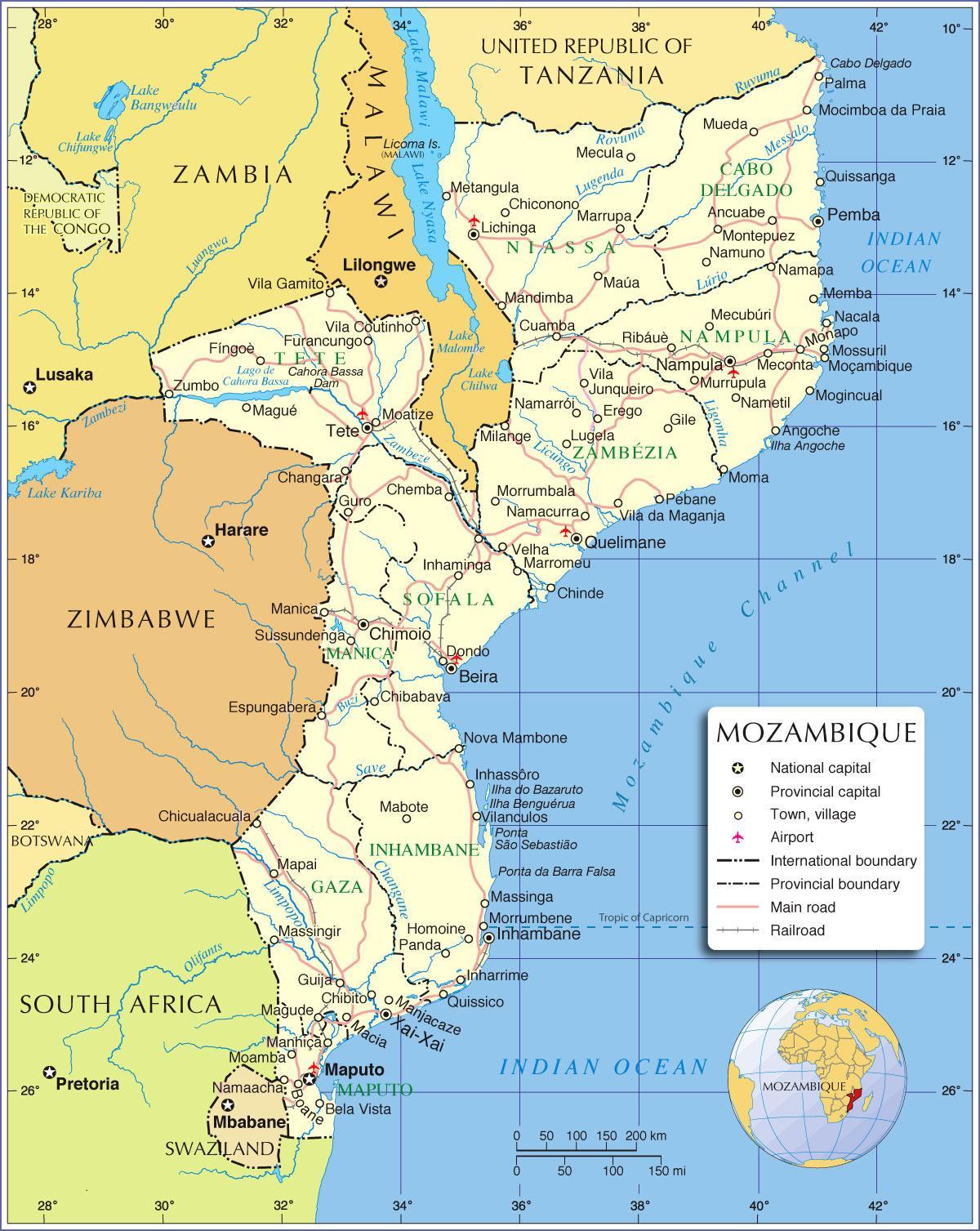 maputo Msumbiji ramani